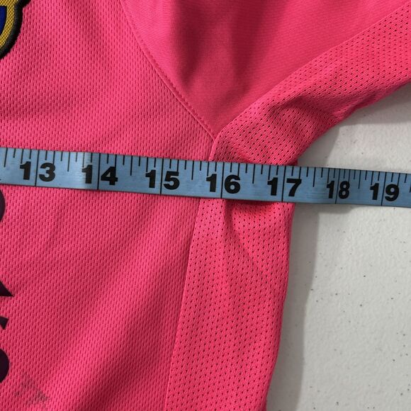 Nike Dri Fit Jersey Shirt Mens S Pink Football Soccer FC Barcelona - Picture 11 of 14